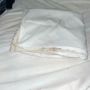 White body pillow cover